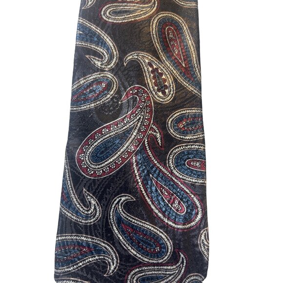 Reed St James Paisley Necktie 100% Polyester Men's Tie - Picture 6 of 7